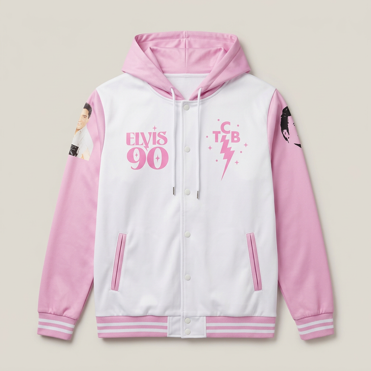 elvis 90th anniversay fleece jacket